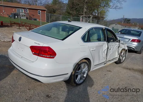 2013 Volkswagen Passat 2.0L Tdi Sel Premium из США, поврежденный, VIN 1VWCN7A37DC014981